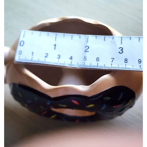 MUG-NOVELTY-Large Donut-Unique Shape-Chocolate-Sprinkles - Picture 13 of 13